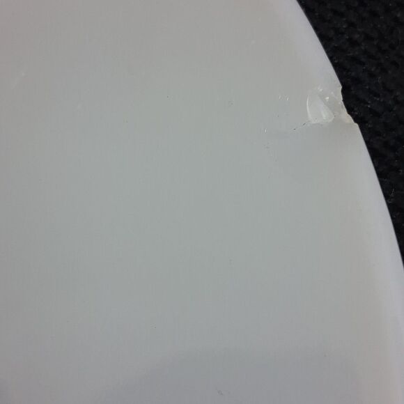 4 Pc. Fire King Fleurette Milk Glass Dinner Plates With Pink Floral - Picture 5 of 8